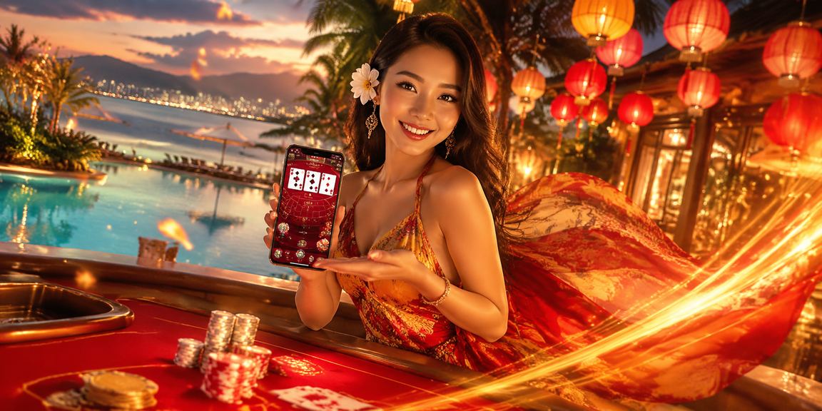 Người chơi tại Hội An xem ưu đãi tiền thưởng casino trong không gian đèn lồng rực rỡ